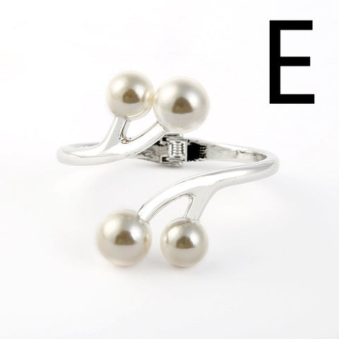 Alloy Jewelry Double Pearl Bracelet Women