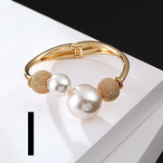 Alloy Jewelry Double Pearl Bracelet Women