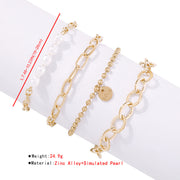 Fashion Jewelry Geometric Pearl Retro Jewelry Women